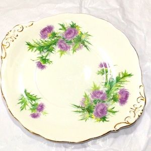 Scot’s Emblem Royal Standard Thistle Serving Plate,EUC